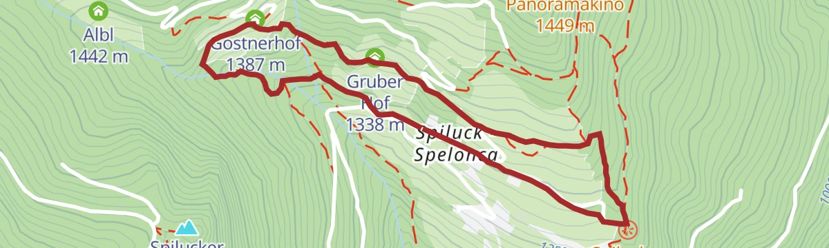 Route map: Heilkräuter Panoramaweg herbal trail at Spiluck